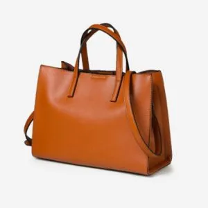 Gray Leather Bag